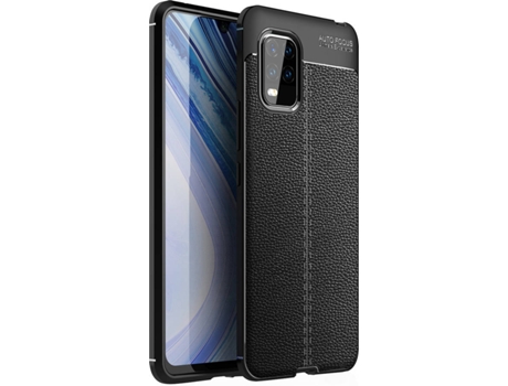 Carcasa Xiaomi Mi 10 Lite Rugged Leather Negro