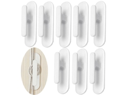 8 Ganchos Autoadhesivos Para Cordones De Persianas, Soportes Adhesivos Blancos Para Cuerdas, Ideales Para El Hogar, La Sala De Estar, La Oficina Y La Guardería.