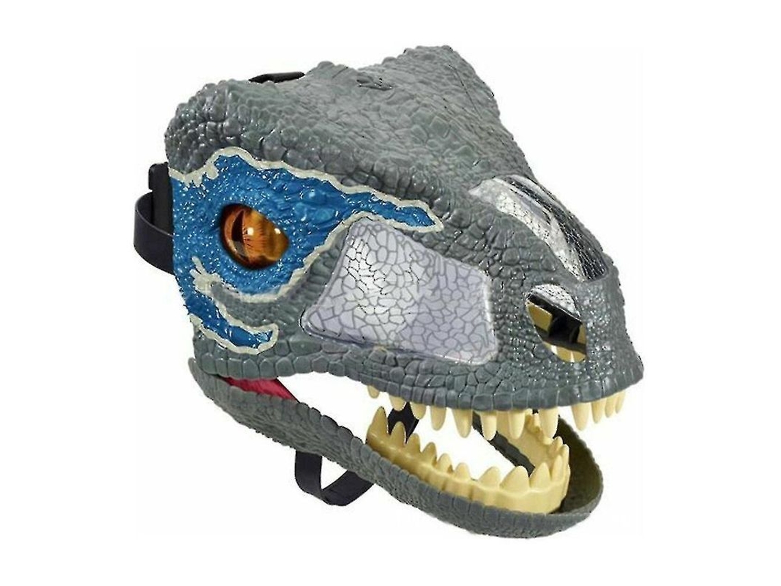 Máscara De Dinosaurio Tyrannosaurus Rex De Jurassic World Con Boca Móvil Para Halloween Y Fiestas.