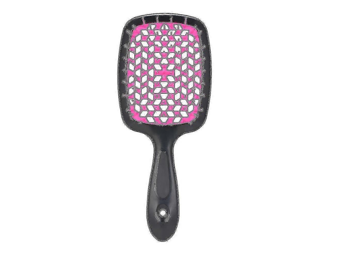 Cepillo plano antiestático, desenredante y masajeador, con cerdas suaves para alisar y secar el cabello. Rosewell