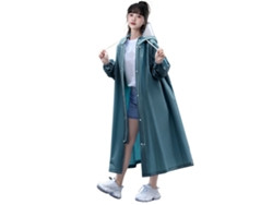 Chaqueta Impermeable Gruesa Reutilizable De Eva Para Motocicletas Eléctricas - Verde - Mediana