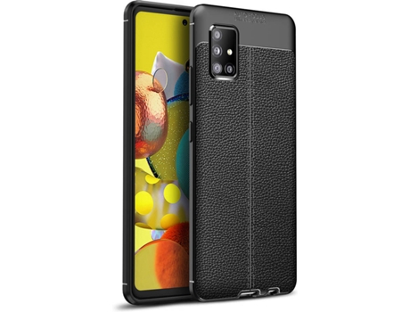 Carcasa Samsung A51 5G Rugged Leather Negro