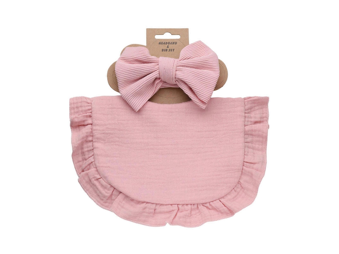 Conjunto de babero y gorro para bebé con estilo, baberos y diademas para bebé modernos, diadema con lazo para recién nacidos y