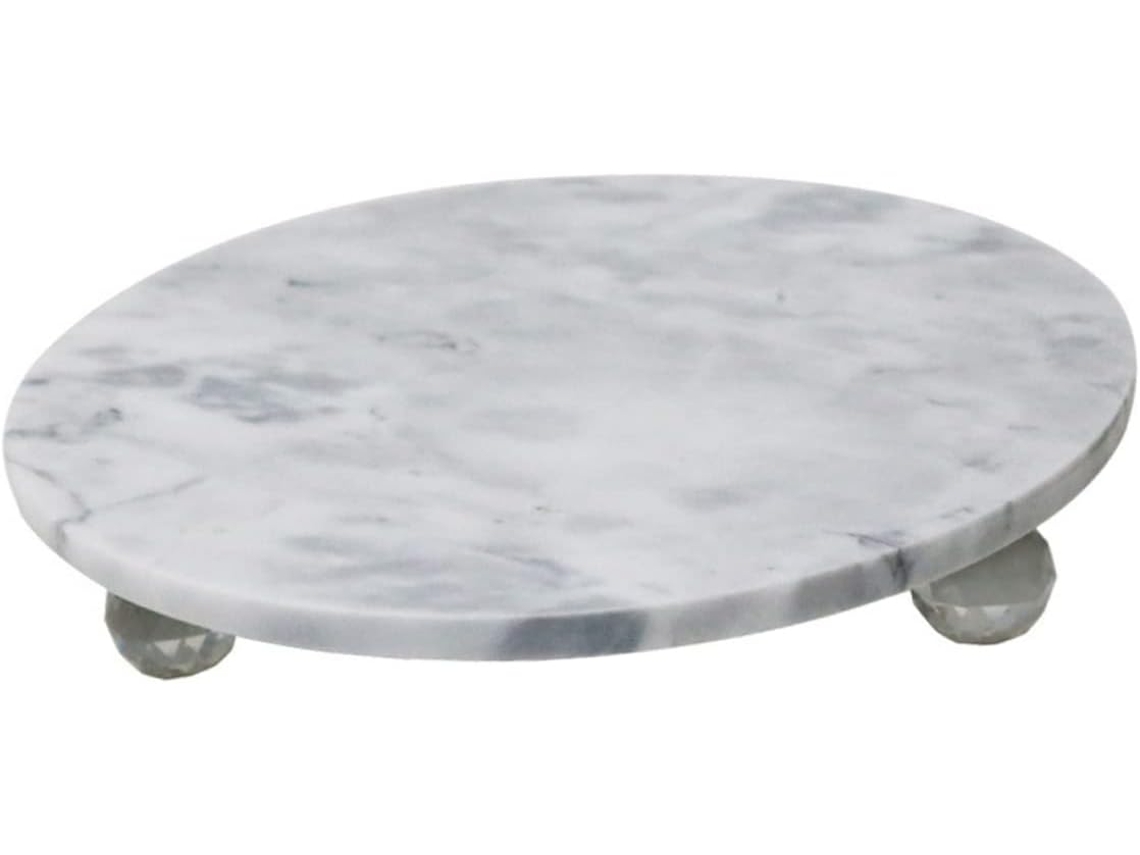 Magnifique Plato Rond En Marbre Para Joyas Almacenamiento Multifuncional Decorativo