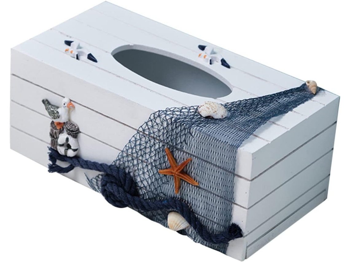 Caja De Pañuelos Estilo Mediterráneo, Decoración Para El Hogar Y La Oficina, Almacenamiento