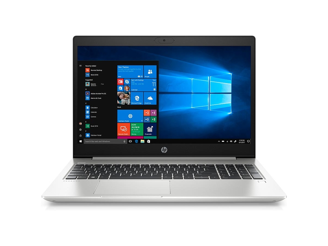 Portátil HP ProBook 450 G7 i5 10210u, 8 GB, 256 GB, 15,6" FHD, en portugués (reacondicionado, señales de uso)