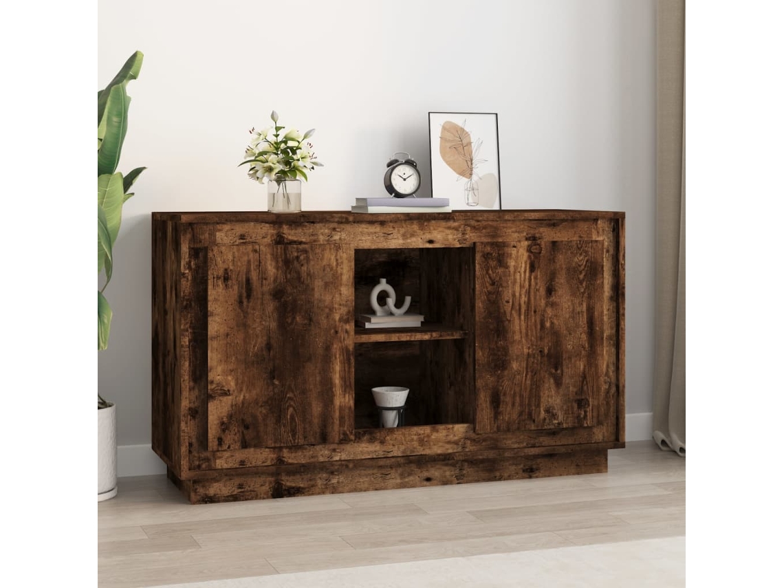 Lovely Home Aparador 102X35X60 Cm Derivados de Madera Roble Ahumado