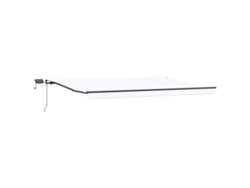 Maison Exclusive - Toldo Retráctil Con Luces De Tiras Led Manual 500 X 350 Cm Tela