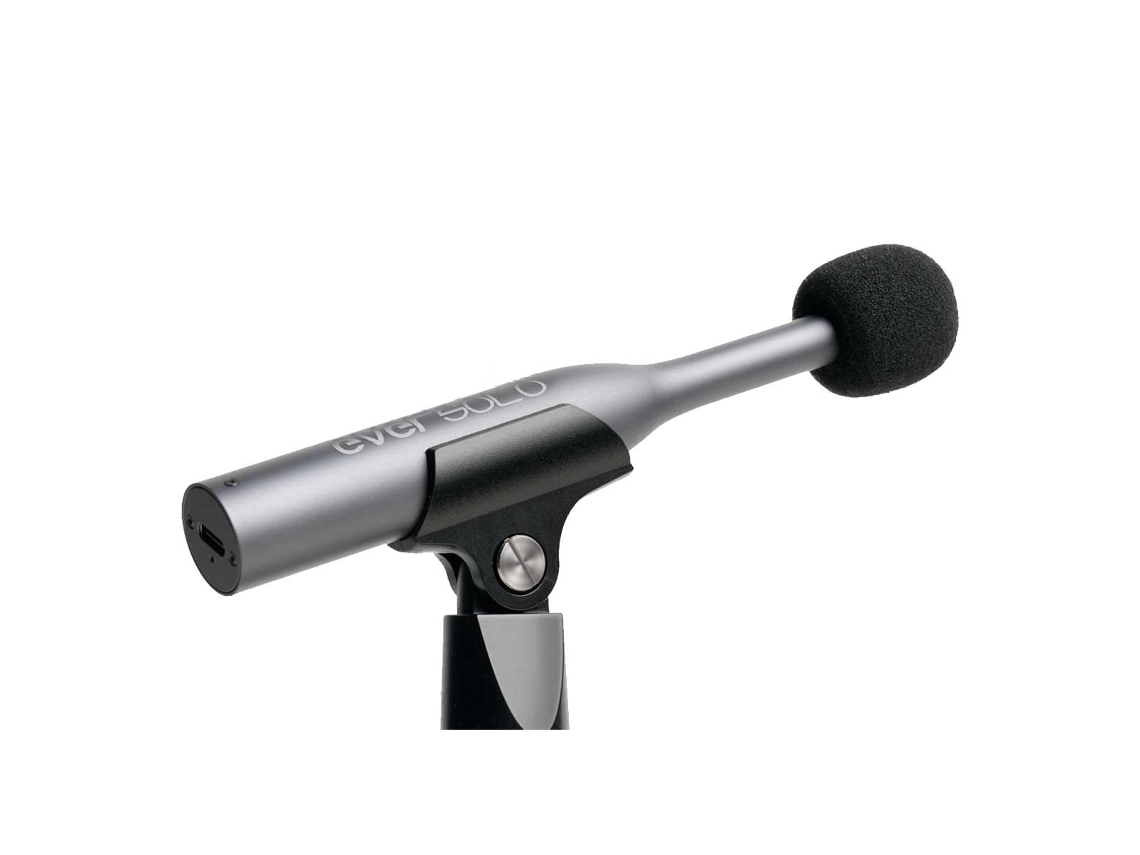 Micrófono de condensador omnidireccional ligero y duradero con sonido detallado. Eversol.