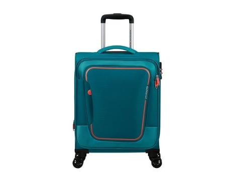 Maleta de Cabina Pulsonic 55Cm con 4 Ruedas Expandible Azul Piedra 40.5L AMERICAN TOURISTER