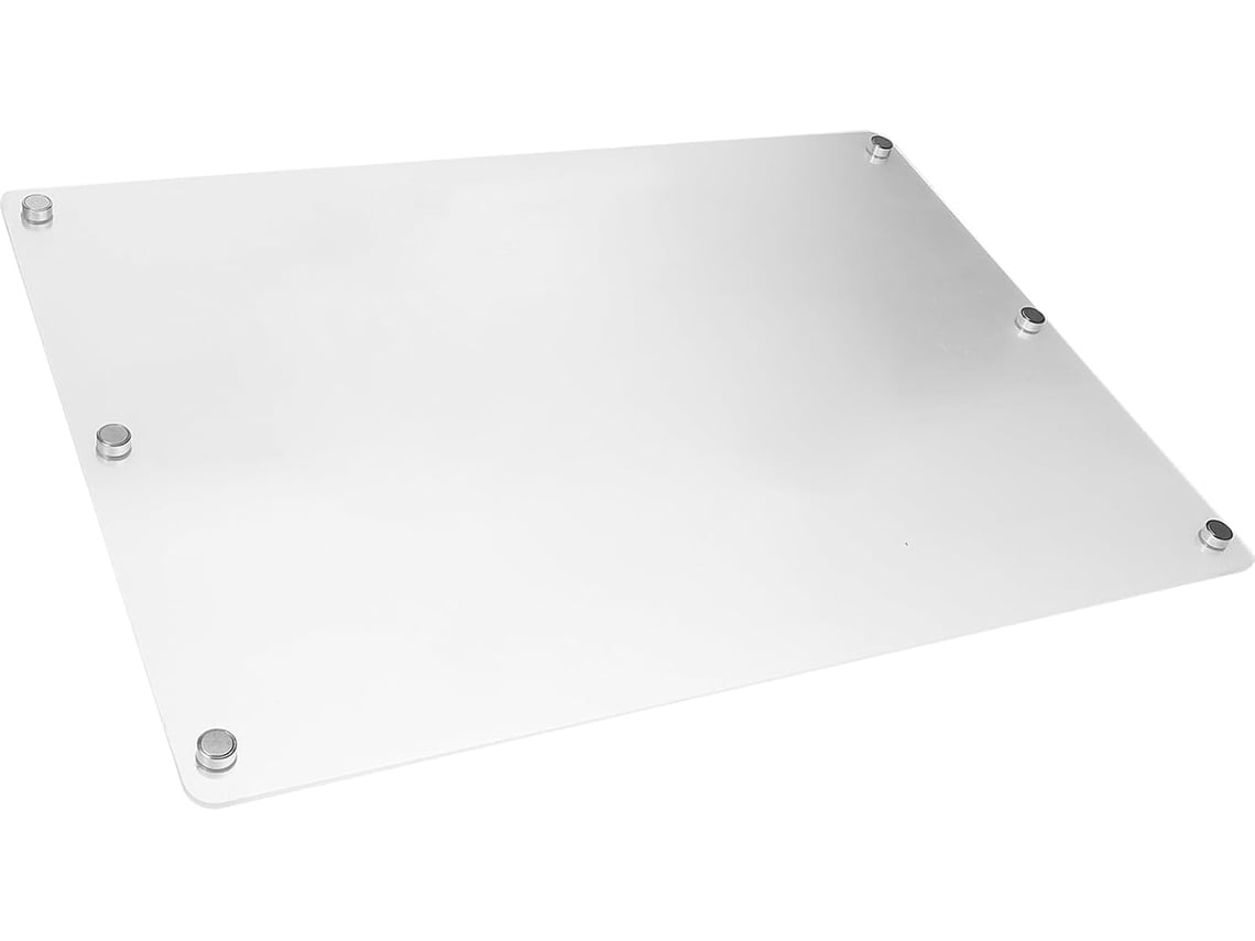 Pizarra Blanca Magnética Transparente De Borrado En Seco De 42x30 Cm Para Frigorífico, Pizarra En Blanco