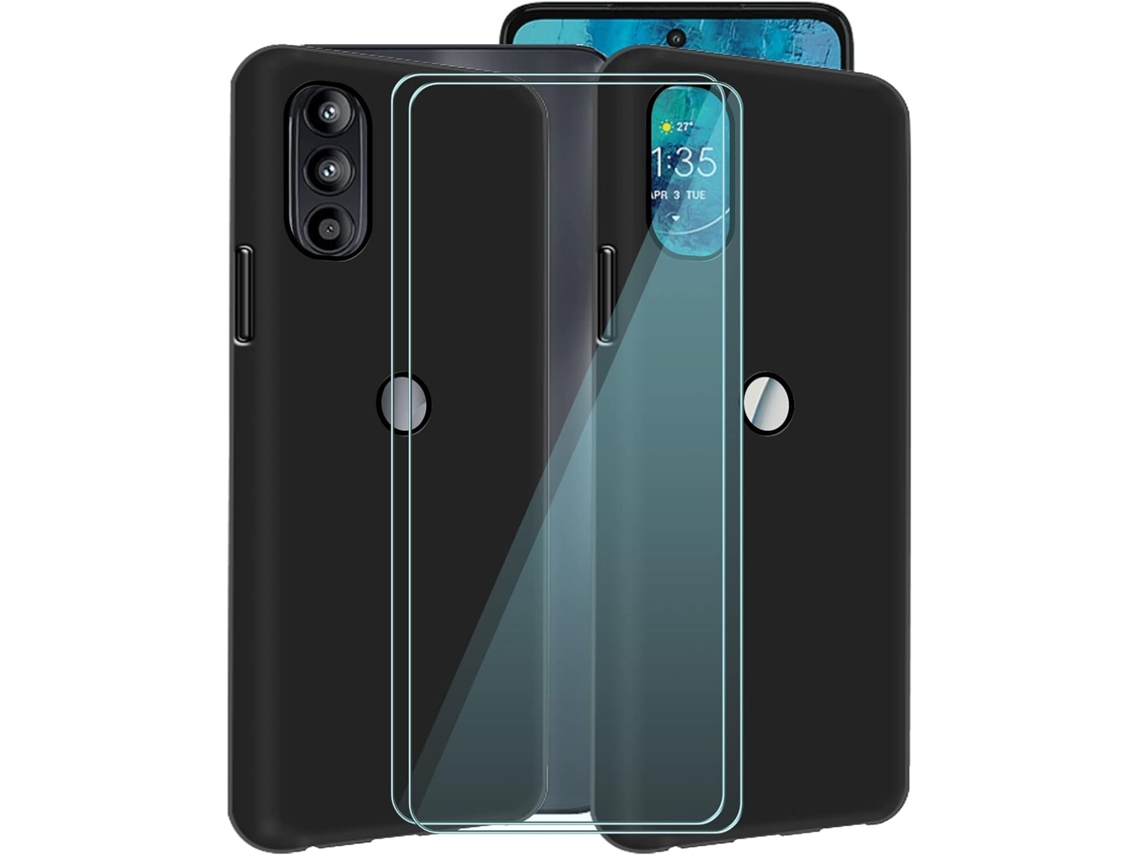 Conjunto de Protectores de Pantalla Protetora para Motorola Moto E32 HONGWE. Negro (2un)