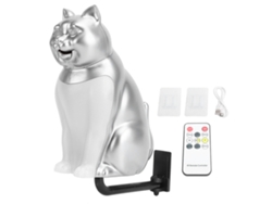Lámpara De Noche Led Para Gatos Con 3 Temperaturas De Color, Control Táctil Y Remoto, Sonido Y Ajuste Continuo De Brillo.