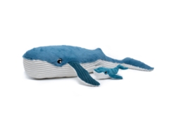 Peluche LES DÉGLINGOS Mamá Ballena Gigante Y Su Bebé Azul (70 cm)