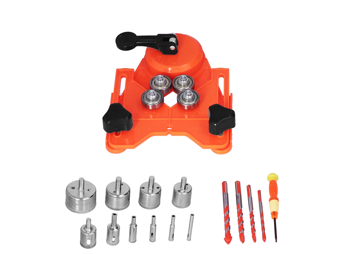 Juego De 16 Brocas De Diamante Para Taladrar Agujeros De 6 A 50 Mm En Azulejos Y Madera (color Naranja).