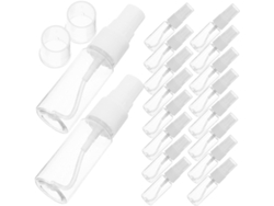20 Unidades De Botellas De Plástico Vacías, Recargables Y Portátiles Con Pulverizador Para Maquillaje Y Cuidado De La Piel.