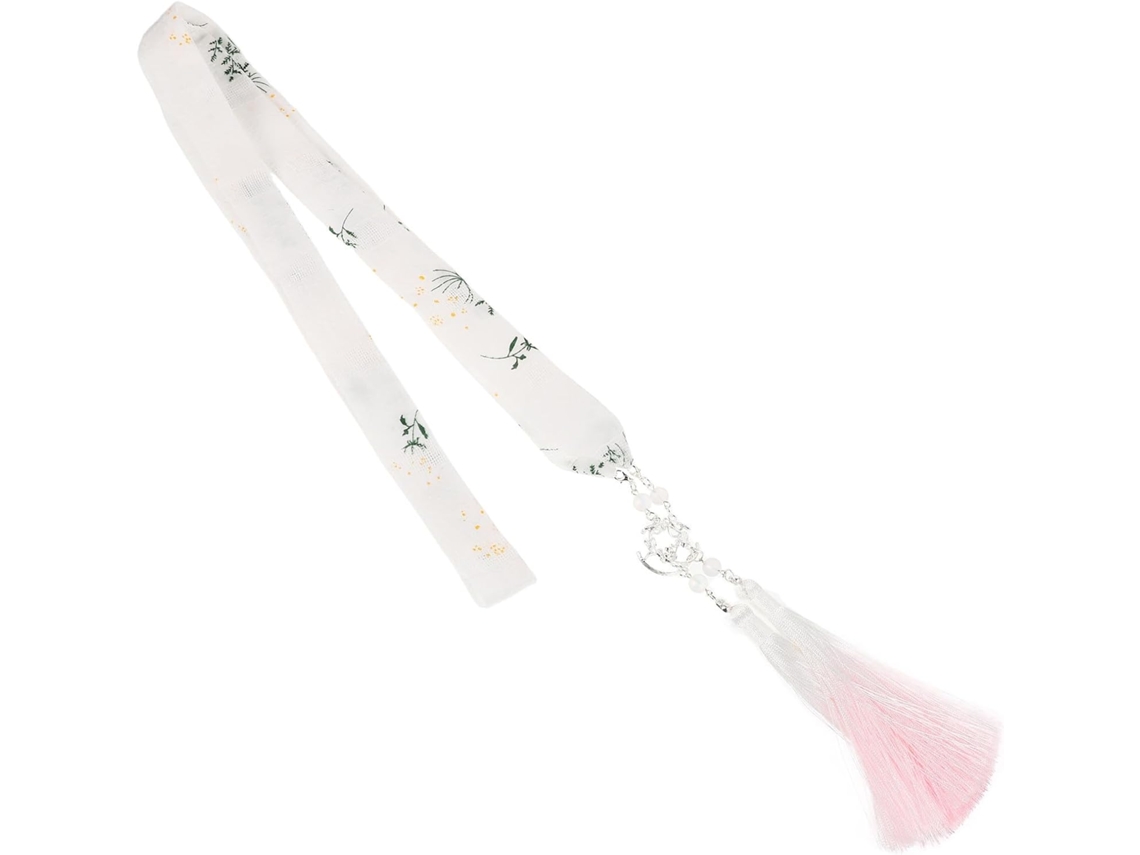 Ruban Pour Cabello Hanfu En Soie Artificielle Dégradée Avec Pompons, Diadema Chinois Traditionnel