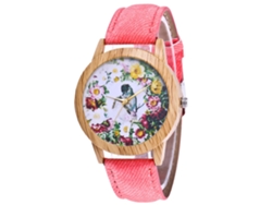 Reloj De Pulsera Zhoulianfa Para Mujer Con Correa De Pantalla Y Módulo De Cuarzo (rosa)
