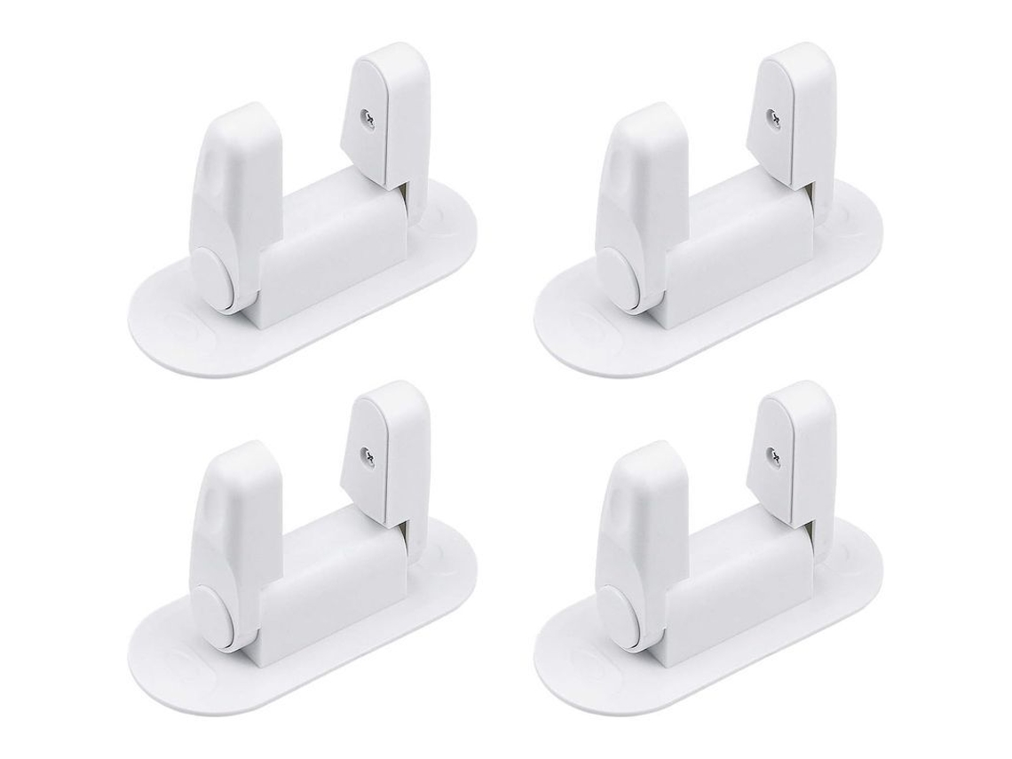 Cerraduras De Seguridad Para Niños Para Puertas Y Ventanas (4 Unidades), Cerradura De Palanca Para Puerta, Instalación Sin Herramientas.