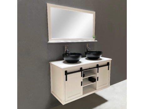 Juego De Mueble De Baño - Authentica - Conjunto De Muebles - Blanco - 123X51X64Cm BYCA