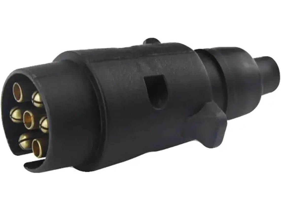 Conector Redondo Estándar De Plástico Para Remolque De Coche, 12 V, 7 Vías, Enchufes De Clavija Para Remolque.