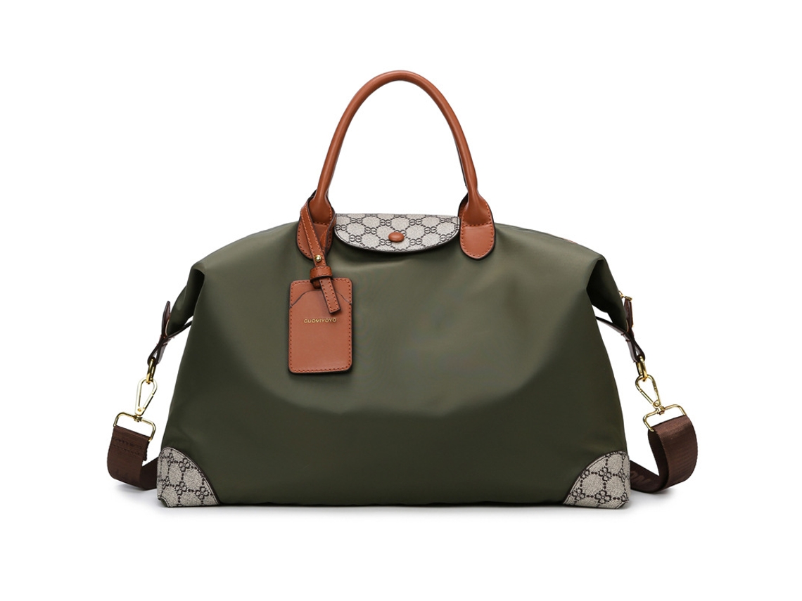 (Verde grande) Bolsa de viaje de corta distancia, gran capacidad, bolso de mano, para viajes de negocios y de negocios, yoga y gimnasio.