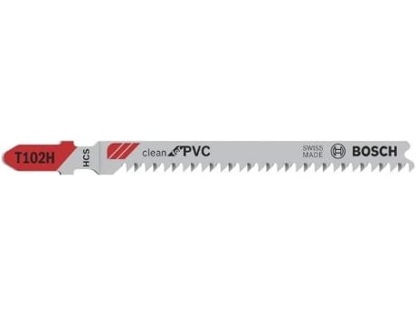 Hoja de Sierra de Calar BOSCH T 102 H Clean para Pvc