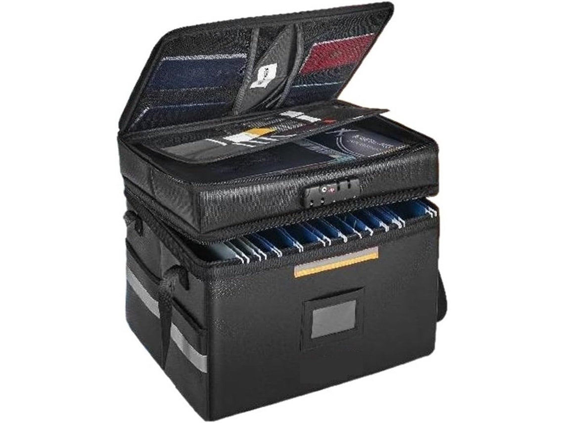 Bolsa Para Documentos Ignífuga Con Cerradura De 2000 ℉, Caja Para Archivos Y Resistente Al Agua 3