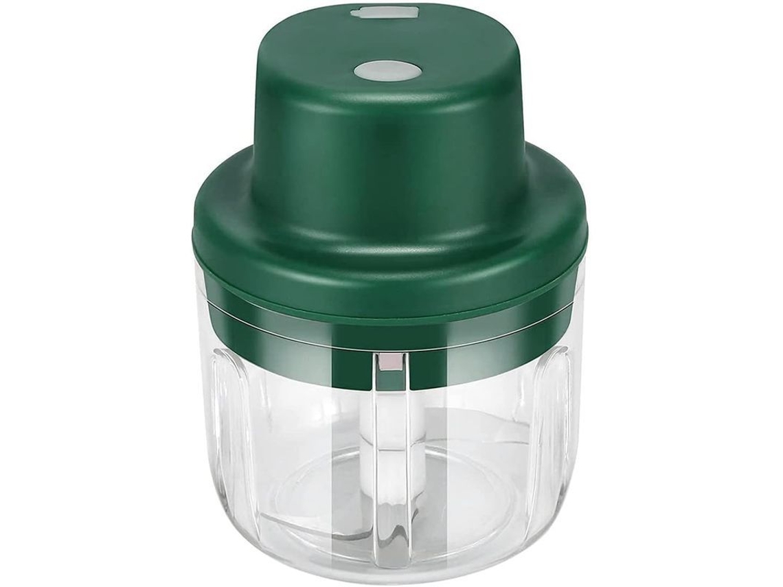 Picadora De Ajo Eléctrica De 300 Ml, Mini Procesador De Alimentos Recargable Por Usb Y Libre De Bpa.