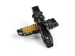 Reposapiés delanteros universales de aluminio para motociclistas, 12x3x2cm