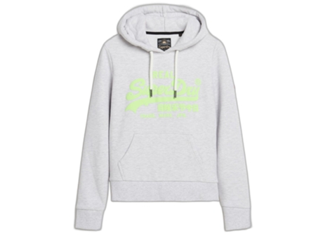 Sudadera con Capucha de Mujer SUPERDRY Fluorescente Azul (S)