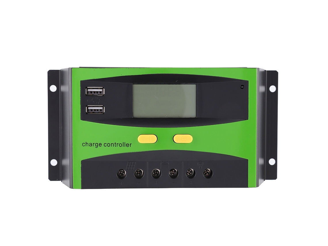 Controlador Solar Pwm De 30 A Y 12 V/24 V Con Pantalla Lcd Para Carga Y Descarga.