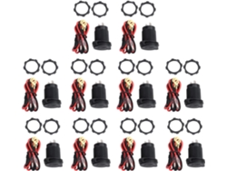 Paquete De 10 Cargadores De Coche Usb 3.0 Duales De 12 V Y 36 W Con Interruptor