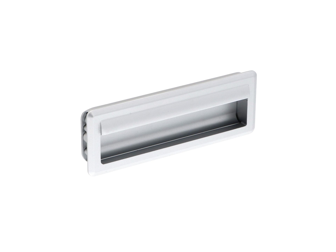 Tirador empotrable Aleación de zinc. Estilo Contemporáneo. Distancia entre ejes 128. Aluminio barnizado mate HARDWAREXCHANGE
