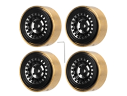 Bloques De Peso De Aleación De Aluminio Y Latón Para Ruedas Beadlock Rc Watchman Fms Fcx24 1/18 1/24, Color Negro.