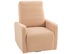 Poltrona Reclinável Manual Relax 135° Balanço 360° Marrom