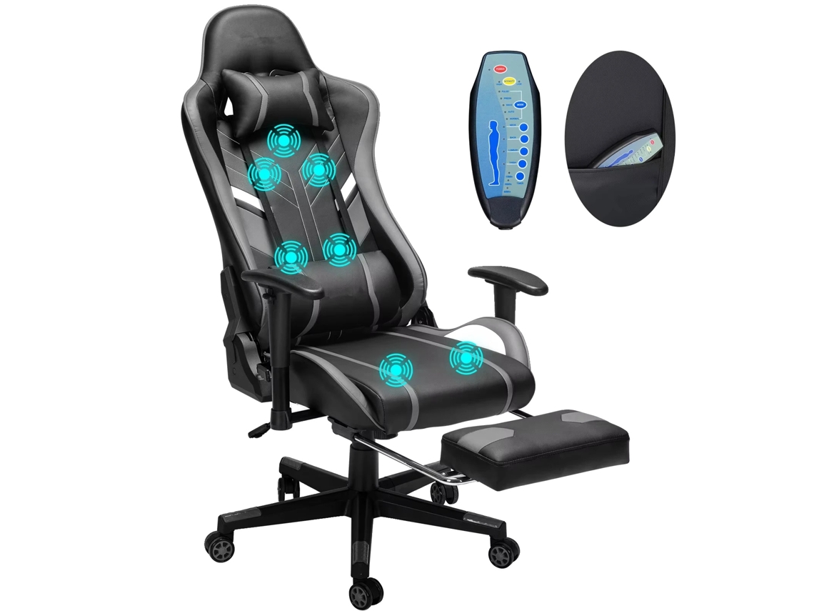 Silla de oficina, diseño ergonómico, altura ajustable, color negro OEM