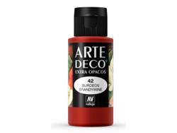 Pintura Acrilica Arte Deco Vallejo 60 Ml (Burdeos 42)