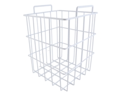 Cesta De Alambre De Gran Capacidad Para Congelador, Organizador Profundo Para Refrigerador De Cocina.