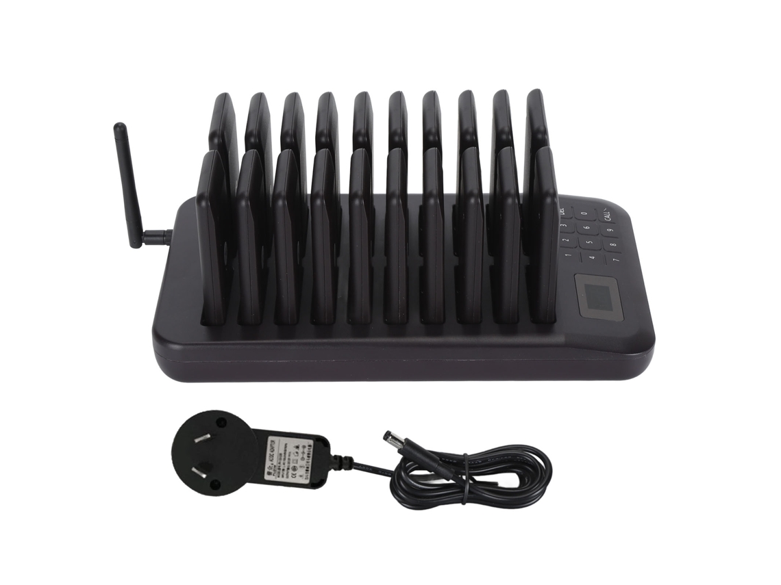Sistema de búsqueda Coaster, 20 localizadores Coaster, sistema de búsqueda inalámbrico de largo alcance con zumbador vibratorio y luz intermitente para restaurante y banco.