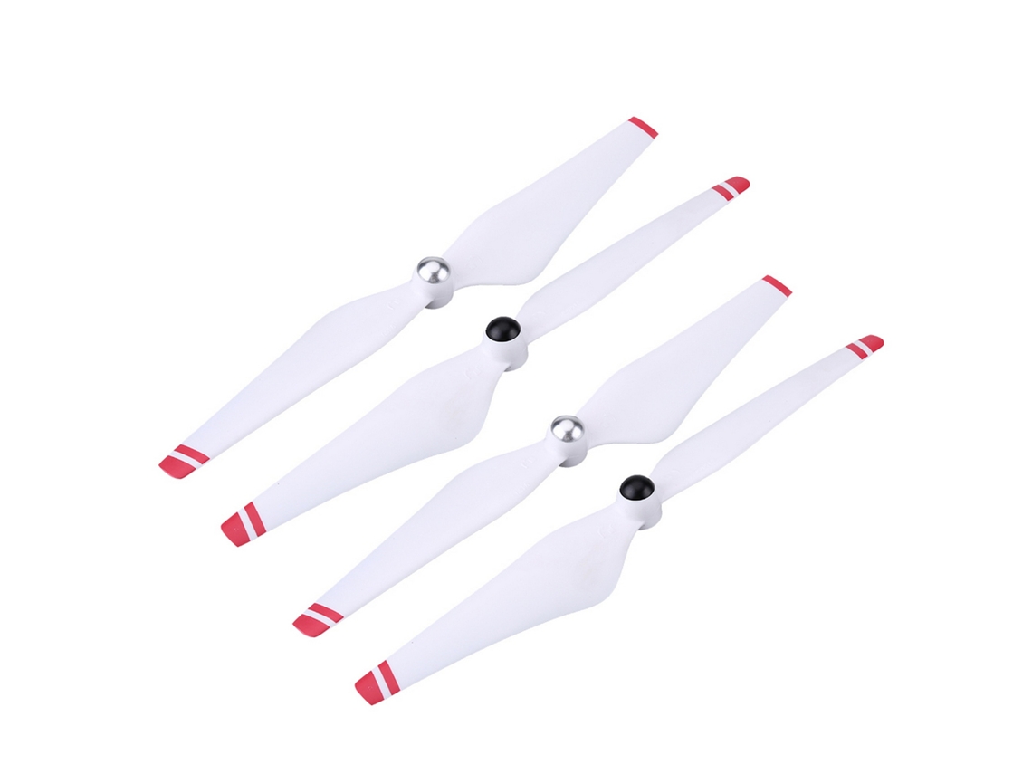Hélices Para Dron (2 Pares, 9450 Cw Ccw) Para Dji Phantom 2/3 Quadcopter (color Blanco Y Rojo)