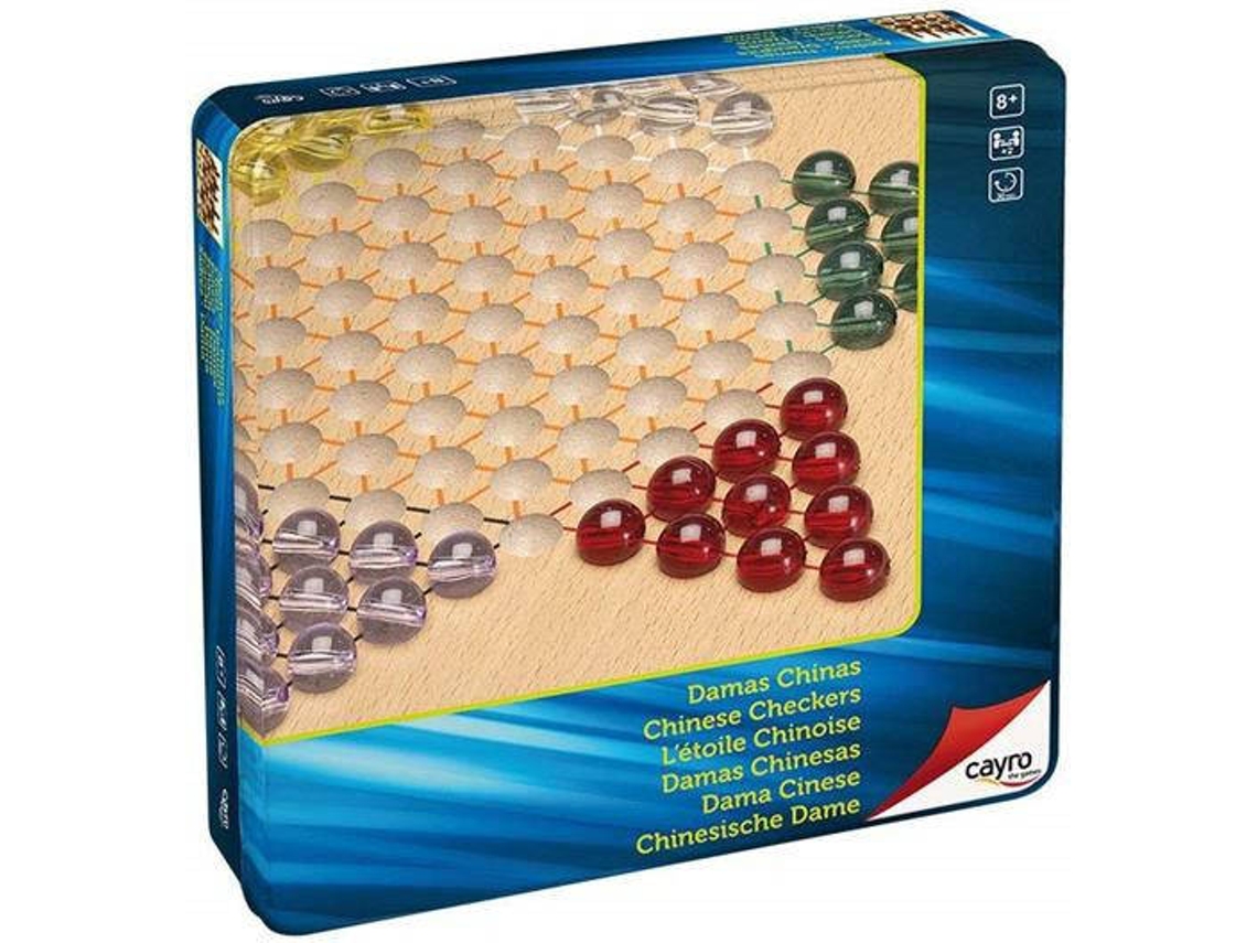 Juego de Mesa CAYRO Chinas de Madera En Caja de Metal (Edad Minima: 6)