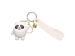 Ats-portachaves Mascota Juegos Olímpicos Invierno 2022 Panda De Silicona Suave Lindo Colgante Para Bolso Blanco