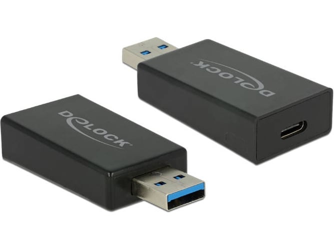 Cable Adaptador DELOCK USB 3.1 Gen 2 Type-A para USB 3.1 Gen 2 USB Type-C Negro