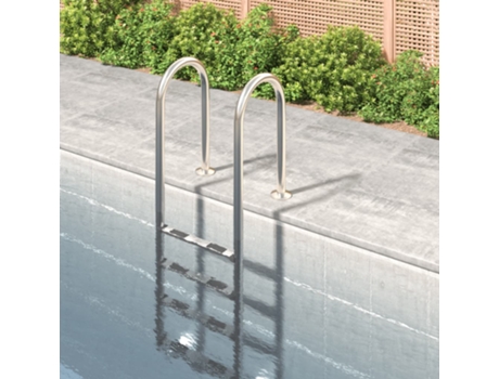Escalera para piscina acero inoxidable 304 54x38x184,5 cm VIDAXL