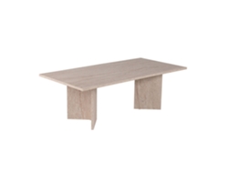 Mesa de centro ovalada blanca Topi 119x60cm Concept U