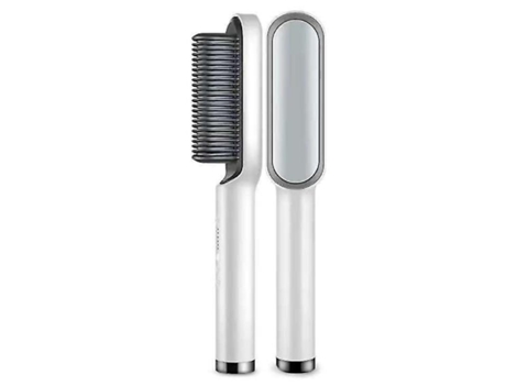 Plancha y rizador de pelo profesional 2 en 1 5 ajustes de temperatura ajustables blanco BISBISOUS