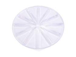 Protector Antisalpicaduras Para Mezcladora De 6 Líneas Con Cuchillas Rascadoras, Abs Tpr Transparente.
