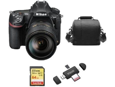 Kit Cámara Réflex NIKON D850 AF-S 24-120MM F4G ED VR + Tarjeta SD de 64GB + Funda para cámara + Lector de Tarjeta de memória