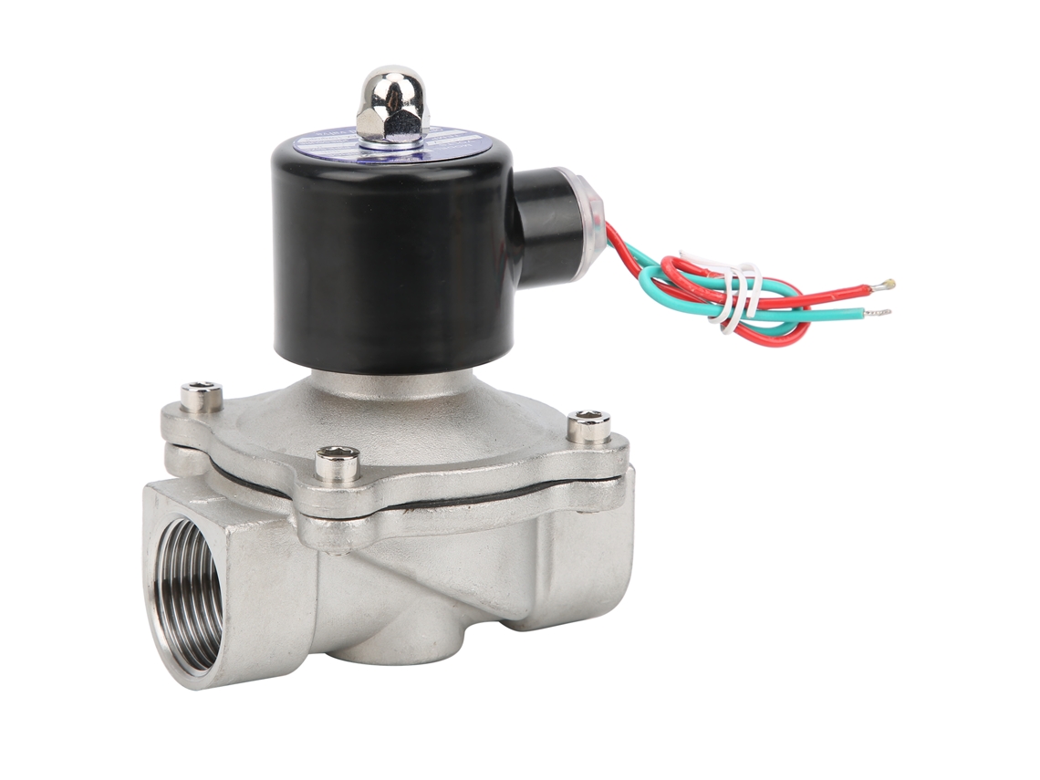 2026velora-válvula Solenoide Acero Inoxidable Cerrada Normalmente Directa Agua Aire Gas 2w25025b Dc12v